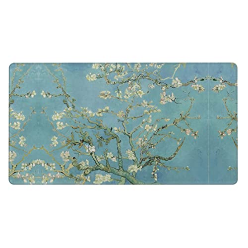 Podkładka pod mysz z kwiatami wiśni 40 x 75 cm duża podkładka pod mysz do gier, do biura, gier, komputera, laptopa, biurka