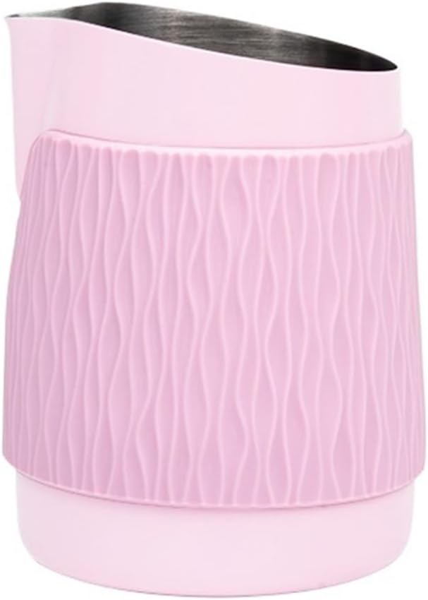 Milk Frother Jug 450ml Stainless Steel Pitcher Latte Art Sharp/Round Spout Coffee Accessories(B)