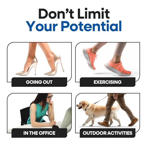 ARMSTRONG AMERICA Armstrong Amerika Heel Pain Inserts Silicone Gel Insole Pads Heel Cups Protectors For Plantar Fasciitis Sore Feet Bruised Heel Foot Pain Bone Spurs Treatment&Relief Gels(Small)