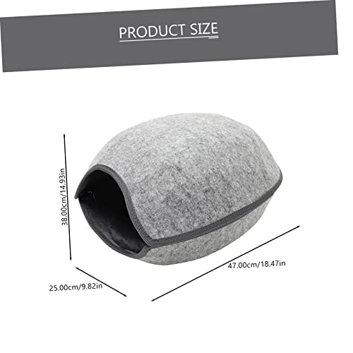 POPETPOP 2 Pçs Cão Cinza Claro Pequeno Lavável Coelho Gatos Canil Shell Tenda Máquina Quente Gatinho