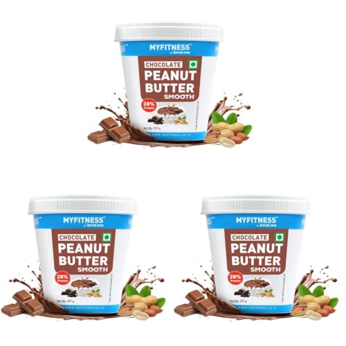 Image of MYFITNESS Peanut Butter Chocolate Spread Smooth 227g | 22g Protein & 6g Fiber | Healthier Nut Butter Spread for Breakfast, Snacks & Bread Treats | Cholesterol Free | Zero Trans Fat | Pure Roasted Nuts