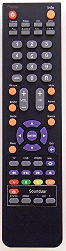 Smartby Remote Control for Sceptre 142022370010C Replacement for X405BVFMDU X405BV-FMDU X405BVFMQR X405BV-FMQR X409BVFHDR