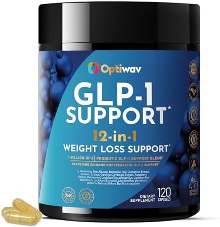 GLP-1 Support Probiotic Weight Loss Supplement - Natural GLP1 Sup...