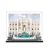 Vitrina acrílica para Lego 21062 modelo Wishing Well, caja expositora de 3 mm a prueba de polvo, vitrina compatible con Lego 21062 (modelo no incluido) (estructura de fondo de 3 mm A)