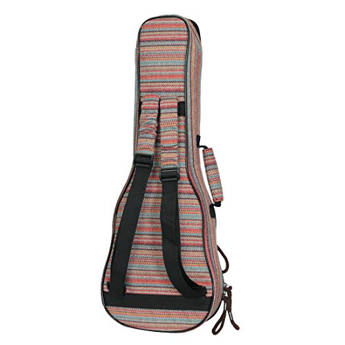 Longteam Bohemian Stripes Étui pour ukulélé 21/23 In Soprano/Concert rose - Les Beatles, Paul McCartney, John Lennon, RIngo Starr, George Harrison Longteam Bohemian Stripes Étui pour ukulélé 21/23 In Soprano/Concert rose – Image 4