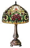 Warehouse of Tiffany 1669-MB163 Tiffany-style Jeweled Petite Table Lamp, Green