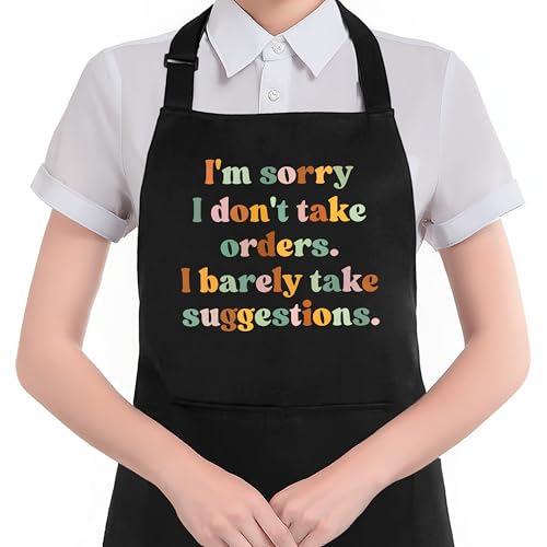 Funny Apron with Pockets and Sarcastic Quote