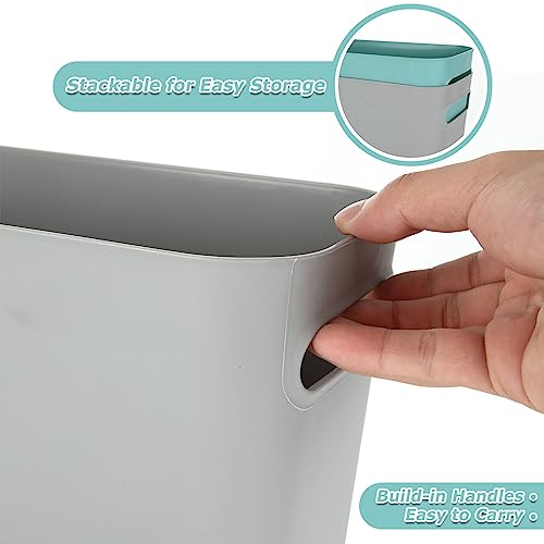 Caneca de basura ovalada de 2.3 galones 6 piezas miniatura 4