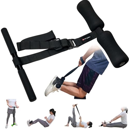 Nordic Hamstring Curl & Stretching Strap System, Full Body Flexibility & Strength Training Home Gym Equipment for Legs, Back, Core & Forearm