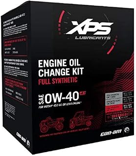 CAN-AM ATV 4T 0W-40 Synthetic Oil Change Kit for Rotax 450 cc or less engine