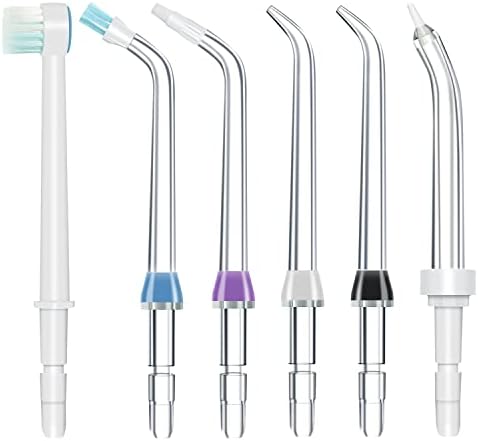 Replacement Tips for Waterpik Water Flosser Classic Jet Tips Waterpik' Replacement Parts and Other Oral Irrigators (AquaFlosser 6 Tips)