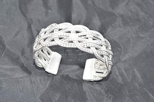 Handmade Design Silver Plated Cuff Bracelet Fashion Jewellery