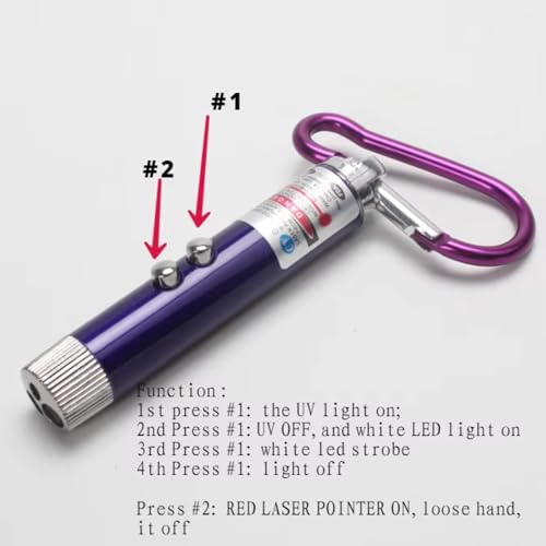 Image of (Set of 2pcs) Victory Sports MART Laser Light for Kids to Play Laser Light Pointer for Cat, Toys for Indoor, 3 Adjustable Lights Pet Interactive Cat Dog Toys to Keep Busy, Multicolour