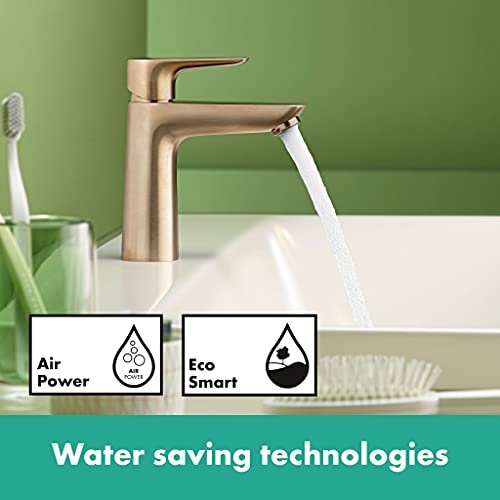 hansgrohe 71714140 Talis E 110 CoolStart Single-Lever Washbasin Mixer Tap Without Drain Fitting Brushed Bronze, spout Height 110 mm - Image 3