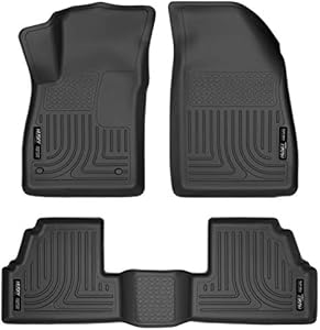 Husky Liners Weatherbeater Series | Front & 2nd Seat Floor Liners - Black | 98271 | Fits 2013-2022 Buick Encore, 2015-2022 Chevrolet Trax 3 Pcs