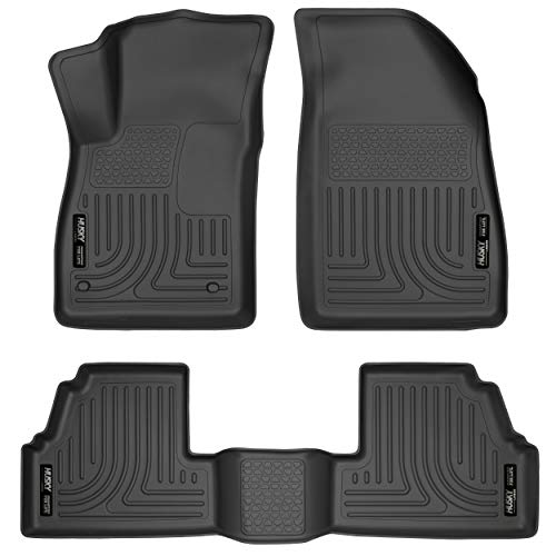 Husky Liners Weatherbeater | Fits 2013 - 2022 Buick Encore, Fits 2015 - 2022 Chevrolet Trax, Front & 2nd Row Liners - Black, 3 pc. | 98271 #1