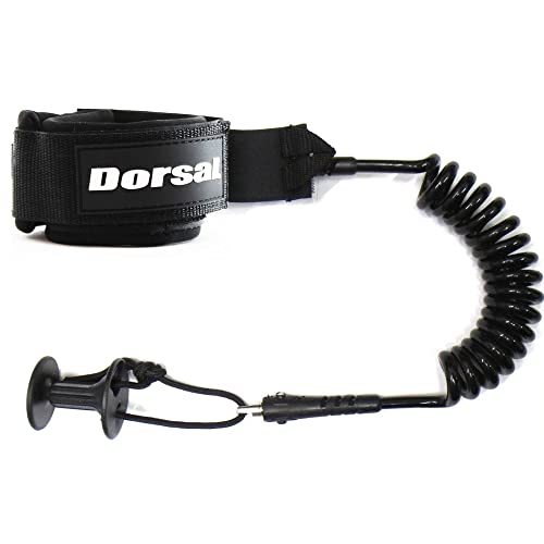 DORSAL Premium (Boogie) Bodyboard Surf Wrist Coil Leash 5.5mm Black