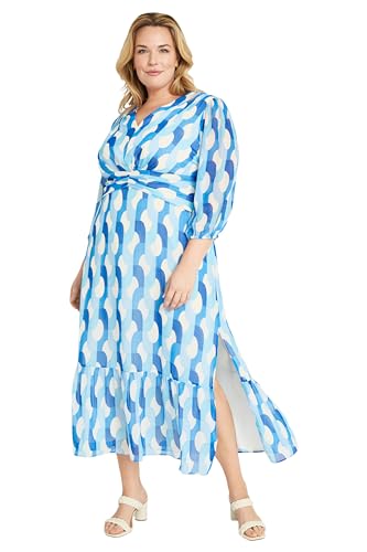 Image of Donna Morgan Women's V-Neck Empire Waistband Maxi