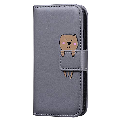 Greaked for Samsung A10/A20/A30/A50/A50/A50S/A30S Capa protetora de couro PU com compartimento para