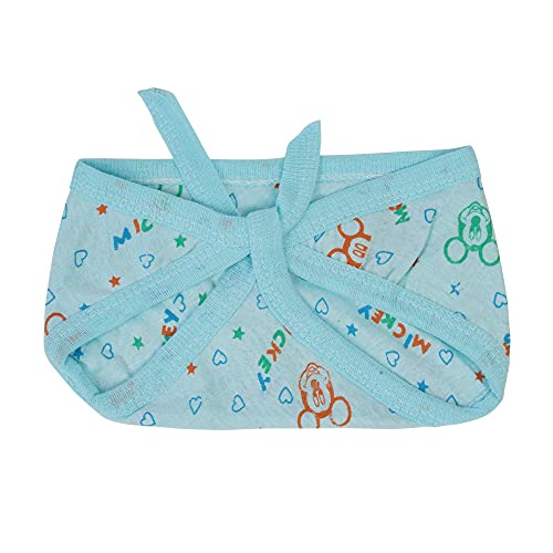 Image of Baby Hosiery Cotton Nappy Langot Washable and Reusable Plain Solid Cloth Langot /Cloth diaper /U Shaped /Nappy Tying Langot For Baby Boys and Baby Girls - Pack of 6 (Medium) (Multicolor)