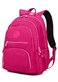 Mochila Feminina Escolar Tactel Resistente Trabalho Linda (Pink)