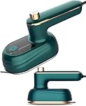 Bluforest Travel Mini Steam Iron - Foldable Handheld Travel Steam Iron, Ceramic Nonstick Soleplate, 20s Fast Heat Up, 180° Rotatable Folding Micro Steamer Iron Support Dry and Wet Ironing