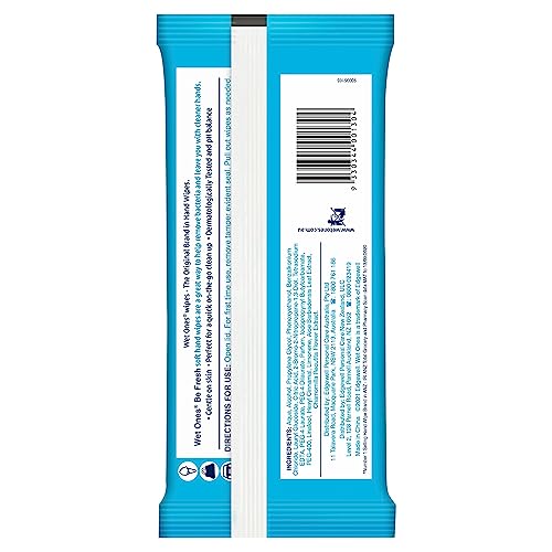 Wet Ones Wipes, Be Fresh On The Go, Original, 40 Wipes With Lid For Freshness, 1 pack