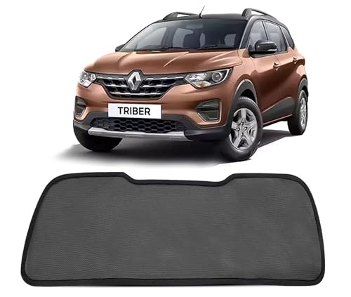Image of Autofact Dicky Curtain for Renault Triber| Custom Fit Rear Windshield Sunshade | UV & Heat Protection | Foldable Mesh | Privacy & Cooling Car Accessory