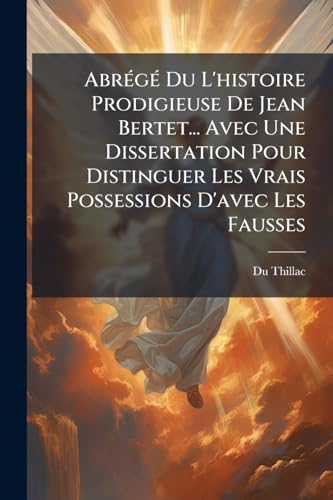 Abrégé Du L'histoire Prodigieuse De Jean Bertet... Avec Une Dissertation Pour Distinguer Les Vrais Possessions D'avec Les Fausses: Le Triomphe Du Très-saint-sacrement Sur Le Démon (French Edition)
