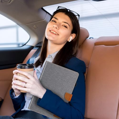 Étui Galaxy Tab Active 3 cuir gris avec coque silicone antichoc