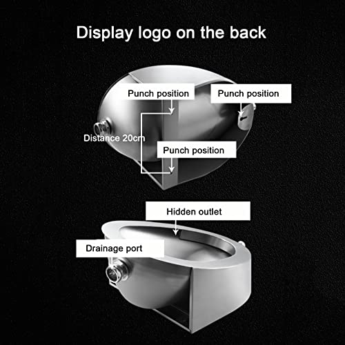 Urinale Badezimmer Moderne Toilettenschüssel, wandmontierte Induktionsentwässerung, öffentliche Toilette, gewerbliche Badezimmer-Trichtertoilette, auslaufsicher aus Edelstahl 304, für Hotel, – Bild 6