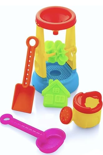Image of Sand Toys | Beach Toy for Kids | Activity Playset Outdoor & Gardening | Castle Building Plastic Beach Toy Set | Toddlers Garden Tools | Gift for Kid | Sand Castle- Pack of 1