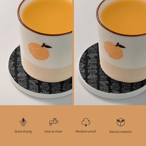 Dessous de verre code de programmation lot de 6 en diatomite idée cadeau originale pour tech - 5