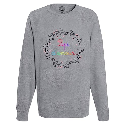 Sweat Papi d'amour à motif fleurs : la tenue idéale pour les balades du dimanche