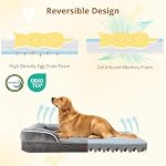 Orthopedic Dog Bed with Gel Memory Foam, Large Dog Couch Waterproof Pet Sofa with Removable Washable Cover, Non-Slip Bottom,Indoor & Road Trip, CertiPUR-US PetsBed, 41x27x6.5 in Grey - Image 4