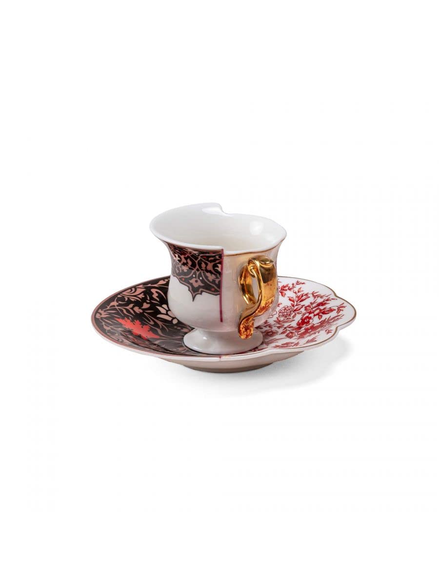 Amazon｜SELETTI ティーカップ Hybrid カップ&ソーサー SAGALA セット 