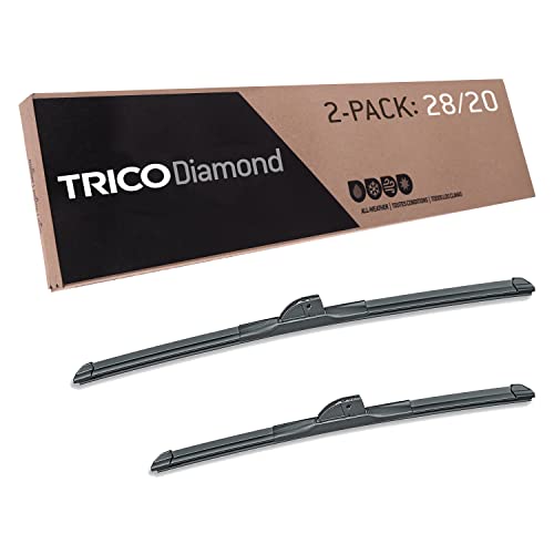 Image of TRICO Diamond 28 inch + 20 inch Super Premium Automotive Replacement Windshield Wiper Blades (Set of 2), Passenger and Driver Side All-Weather Beam Wiper Blades for Select Vehicle Models (Item #25-2820)