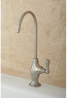 Kingston Brass Gourmetier KS3198AL Restoration Single Handle Water Filtration Faucet, Brushed Nickel