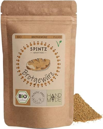 SPINTZ® | Bio Brotgewürz 200g | Gewürz für Brot Backmischung | Brot Gewürzmischung | 100% natürliche Brotgewürze | Brotgewürzmischung Bio nachhaltig und plastikfrei verpackt