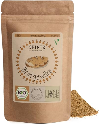 SPINTZ® | Bio Brotgewürz 200g | Gewürz für Brot Backmischung | Brot Gewürzmischung | 100% natürliche Brotgewürze | Brotgewürzmischung Bio nachhaltig und plastikfrei verpackt