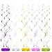 Fumwase 46Pcs Butterfly Hanging Swirl Decoration Hanging Butterfly Party Decoration for Spring Summer Garden Party Birthday Shower Decorations Wedding Decor DIY Room Wall Decor