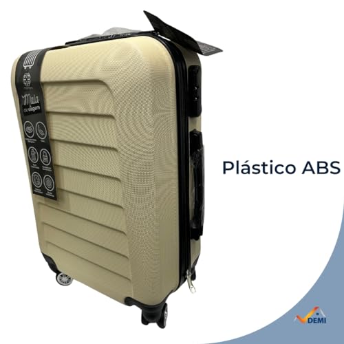 Kit 3 Malas de Viagem 23kg, 10Kg e Frasqueira 14 Polegadas Bolsa de Mão c/Trava de Senha FIbra Rígid