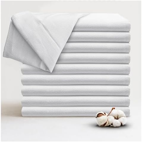 Ruvanti Cloth Diapers 10 Pack Flatfold 100% Cotton 24"x24" Unisex Birdseye — view 8