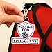 Service Dog ID Patch Tag - Clips to Service Dog Vest, Harness, Collar, Leash, or Carrier - Includes 5 Federal Law Handout Cards