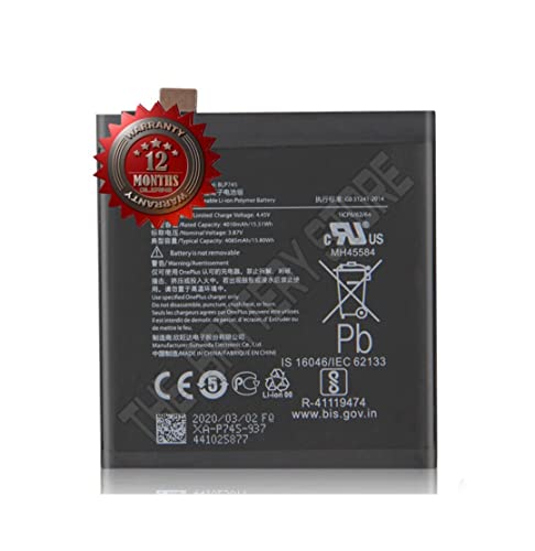 Image of THE BATTERY STORE Original BLP745 Battery for OnePlus 7T Pro - 4085mAhBattery with 12 Month Warranty and high capcity Battery Backup Carefully Check Your Phone Model and Purchase - (for 1+7T PRO)