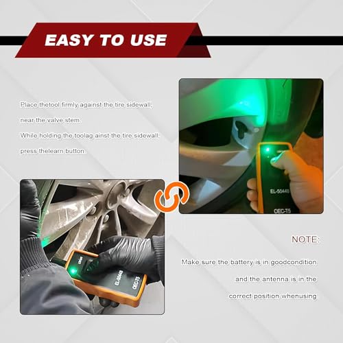 GM Automotive Tire Pressure Monitor - Tire Sensor Reset Tool Car Accessories EL-50448 Compatible with Most GM Series Vehicles - Thumbnail 6