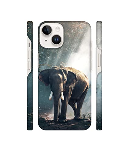 Image of Amazon Brand- Solimo Designer Elephant 3D Printed Hard Mobile Back Case Cover Compatible for Apple iPhone 14 Plus