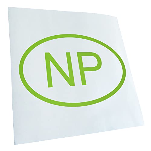 Autocollant Népal NP pour voiture et ordinateur portable sur la route