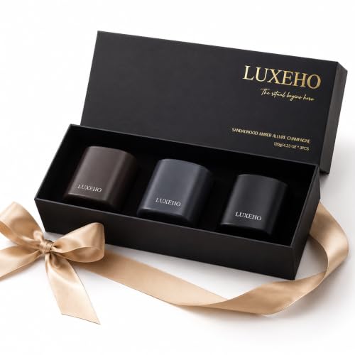 Luxury Scented Candle Gift Set, 3-Pack Soy Candles for Home by LUXEHO - Image 4