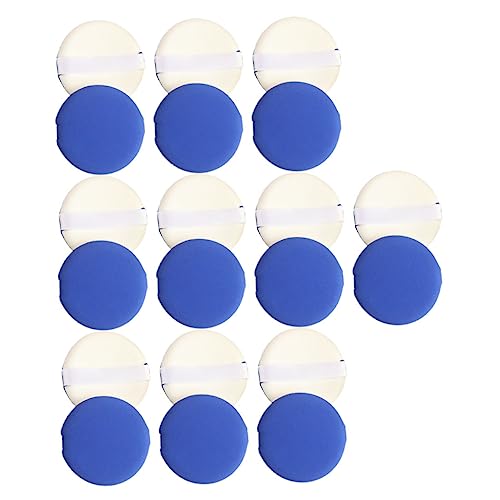 VICASKY Face Powder Puff Set 20pcs Round Makeup Sponge for Wet Dry Use Non-latex Versatile for Cosmetics